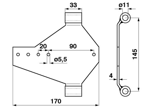 GŁÓWKA KOSY MASSEY FERGUSON STARY TYP ,404536M91,