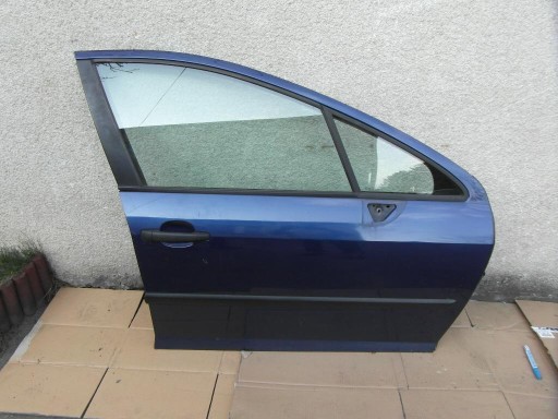 DRZWI PRZÓD PRZEDNIE PRAWE PEUGEOT 407 KOMPLETNE
