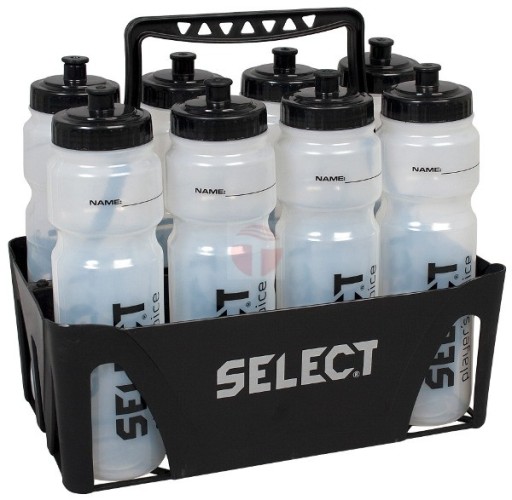 ZESTAW KOSZYK NA BIDONY + 8 BIDONÓW 0,5 l SELECT
