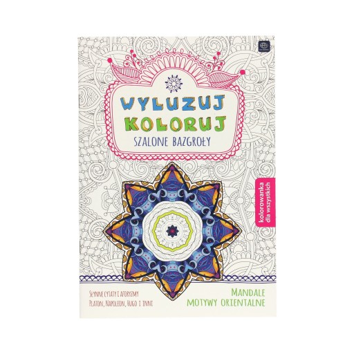 Kolorowanka antystres B5/32 orientalna Mandala