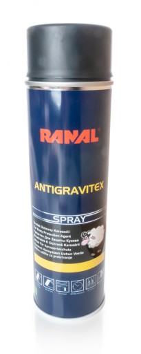 Środek Ochronny Karoserii Baranek Czarny RANAL Antigravitex Spray 500ml