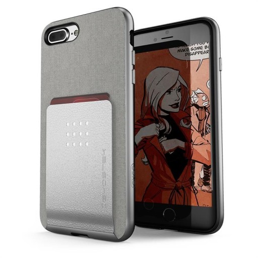 Etui GHOSTEK Exec 2 Apple iPhone 7 8 Plus SREBRNE