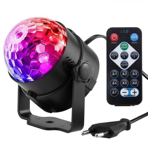 Kula Disco LED RGB z Pilotem Efekt LED