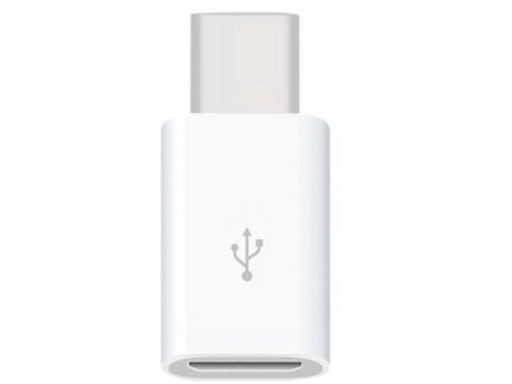 Adapter przejściówka micro USB B - USB typ C wtyk