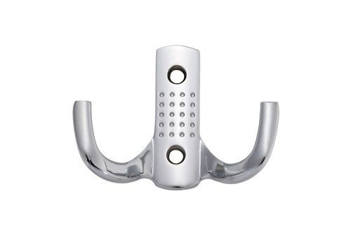 Wieszak meblowy podwójny na ubrania W002 chrom mat