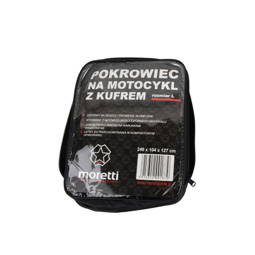 MORETTI L Pokrowiec Motocyklowy motocykl z KUFREM