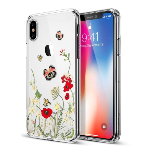 ETUI SILIKONOWE ESR IPHONE X XS KWIATY