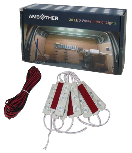 OŚWIETLENIE WNĘTRZA AUTA KABINY SAMOCHODU LED 12V