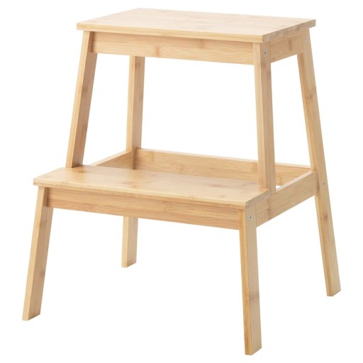 IKEA TENHULT taboret ze schodkiem BAMBUS