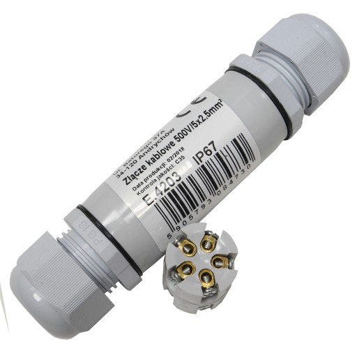 Złączka mufa kablowa IP67 SP2,5 5x2,5mm2 E.4203