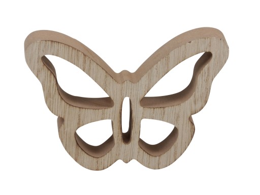 Motyl drewno 3D 9cm ozdoba ażur dekor decoupage