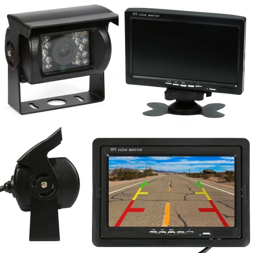 KAMERA COFANIA 18IR 10M MONITOR LCD TFT 7'' 12/24V