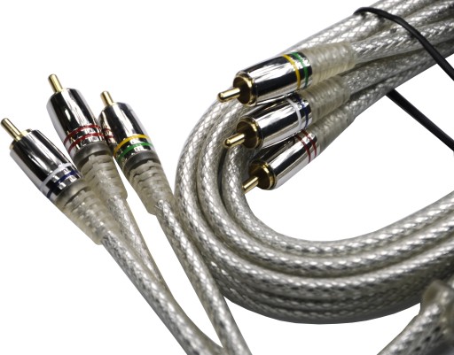 Przewód 3 x RCA Component Audio Video GOLD 1.5m