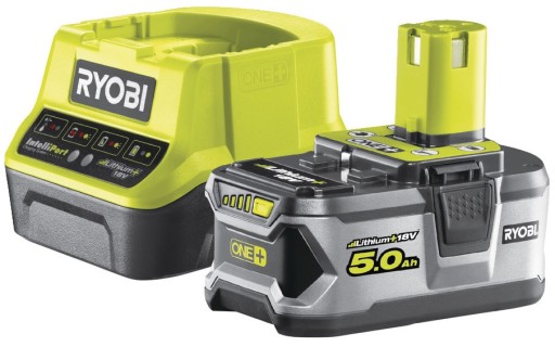 ZESTAW Akumulator 18V 5,0Ah i ładowarka Ryobi ONE+ RC18120-150 Lithium