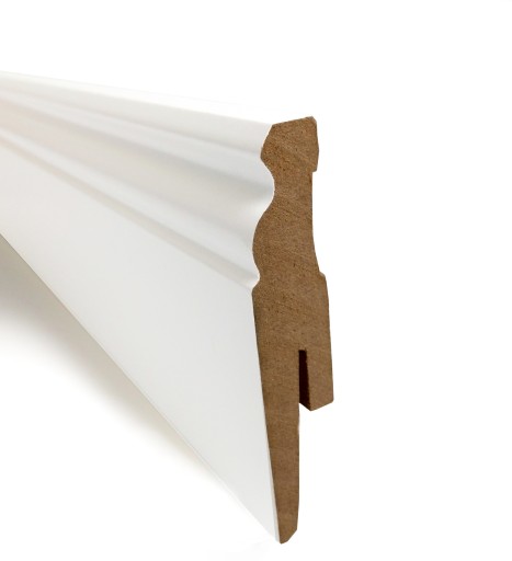 100 LISTWA PRZYPODŁOGOWA FORMATOWANA MDF BIAŁA 240