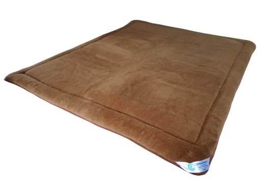 MATERAC WEŁNIANY 140x200 CAMEL CIEMNY MIĘKKI MC1