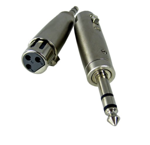 adapter wtyk jack 6,3 stereo / gniazdo 3 pin XLR