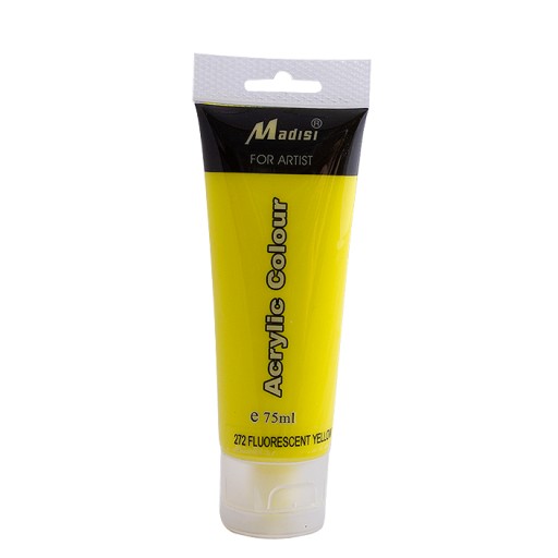 FARBY akrylowe AKRYL 75ml fluor żółty ARTYSTYCZNE