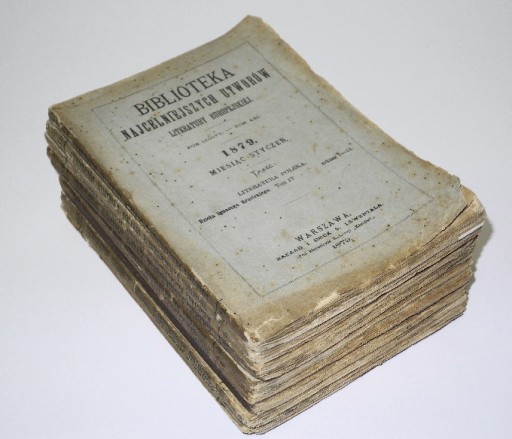 BIBLIOTEKA NAJCELNIEJSZYCH UTWORÓW... W-WA 1879