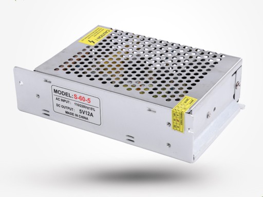 ZASILACZ IMPULSOWY 60W 5V 12A TAŚMA LED CYFROWA