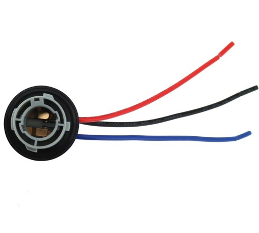 Gniazdo P21/5W BAY15D oprawka wtyk wtyczka + kable