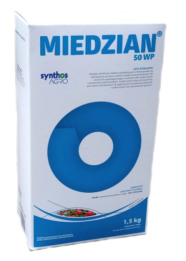 MIEDZIAN 50 WP 1,5 KG parch zaraza kędzierzawość