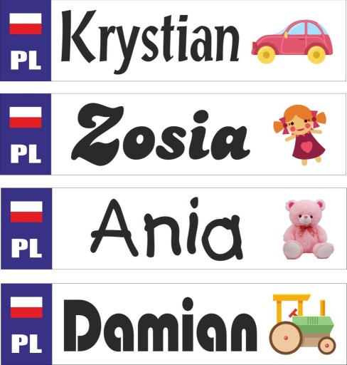 Tabliczka imienna dziecięca na wózek duża tanio!!!