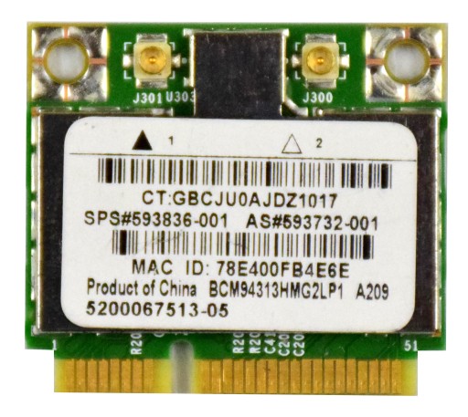 KARTA WIFI BroadCom BCM94313HMG2L BRCM1050 SPS 593836-001