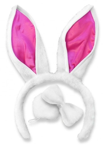RÓŻOWA OPASKA KRÓLICZKA PLAYBOY USZY PANIEŃSKI HIT