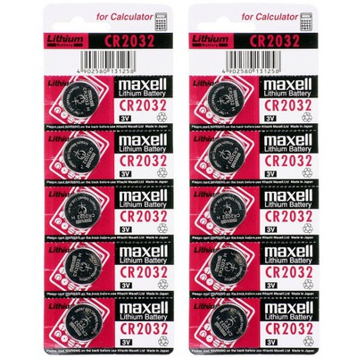 JAPOŃSKA bateria litowa MAXELL 3V CR 2032 10 sztuk