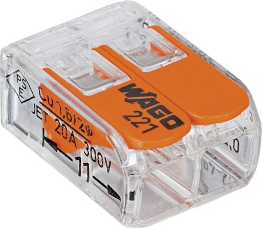 SZYBKOZŁĄCZKA złączka 2x4mm WAGO mini uniwersalna 1szt