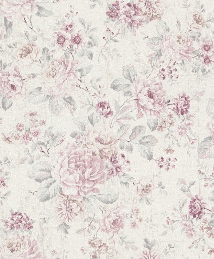 TAPETA ŚCIENNA ANGIELSKI STYL KWIATY DECOUPAGE