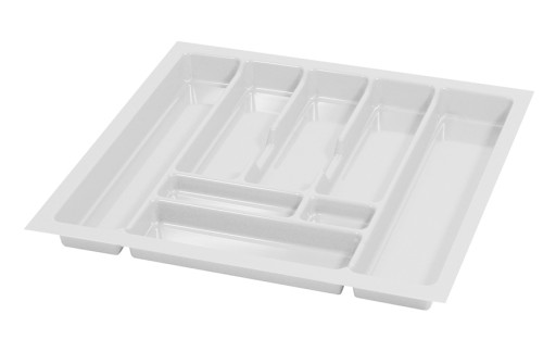 WKŁAD DO SZUFLADY NA SZTUĆCE ORGANIZER 60 CM BIAŁY