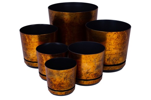 Styl Loft rdza metal design na stół doniczka 16