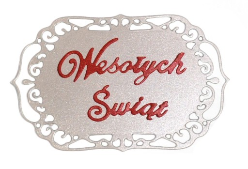 Scrapki ŚWIĘTA napis wesołych swiat baner tag
