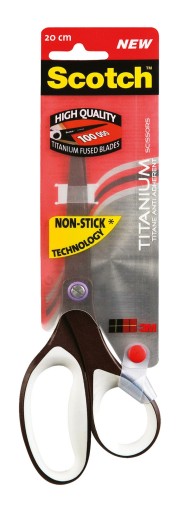 Nożyczki biurowe SCOTCH 1468TNS-MIX tytanowe 20cm