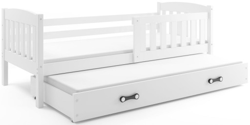 Łóżko KUBUŚ dwuosobowe 200x90 wysuwane + SCHOWEK