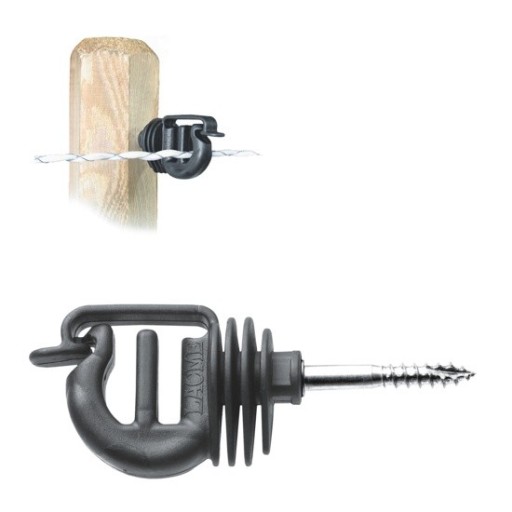 IZOLATOR WKRĘCANY PASTUCH TAŚMA DO 20 MM 25 SZTUK