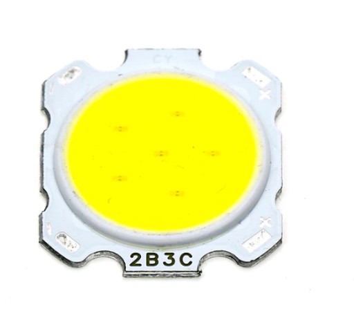 LED COB 3W 9-12V BARWA ZIMNA 6500K