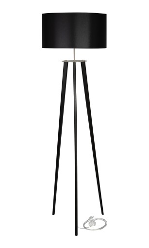 LAMPA STOJĄCA PODŁOGOWA TRÓJNÓG DREWNO ABAŻUR 170C