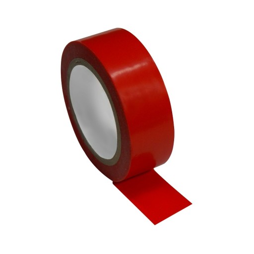 TAŚMA IZOLACYJNA IZOLACJA PVC 20M CZERWONA WYTRZYMAŁA