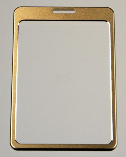 Etui holder na identyfikator kartę mocny metal Al