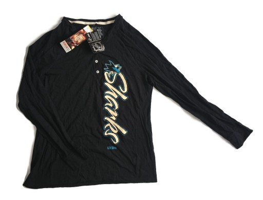 Czarna bluzka damska CCM San Jose Sharks NHL 2XL