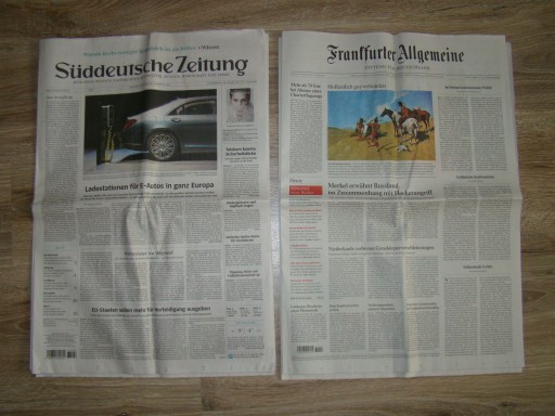 Süddeutsche Zeitung Frankfurter Allgemeine Zeitung