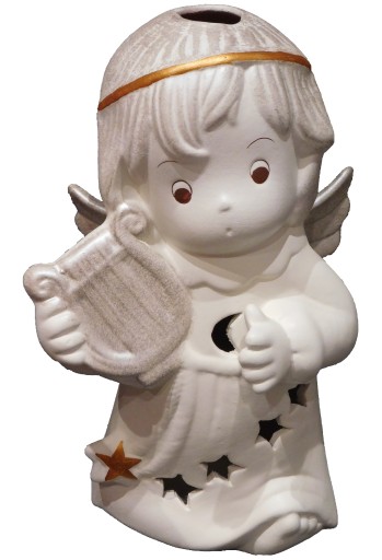 ANIOŁ ANIOŁEK LAMPION CERAMICZNY OZDOBA ŚWIĘTECZNA