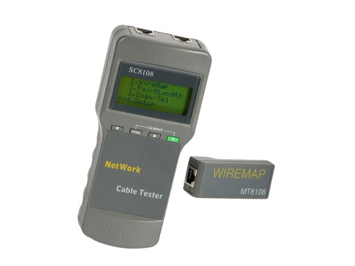 Tester kabli sieciowych LAN LCD MT-8108