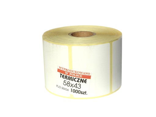 Etykieta termiczna 58x43 nalepki MOCNE BIXOLON TSC