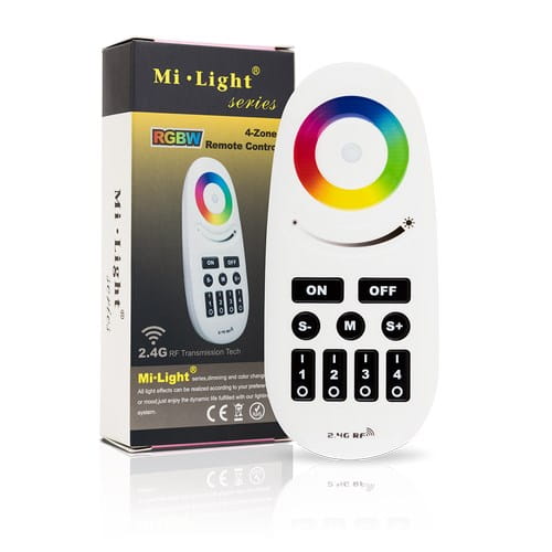 Pilot do sterowników LED RGB / RGB+W 4 strefowy