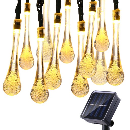 30 Led 6.5 M Lampki Solarne Ogrodowe Żarówka Lampa
