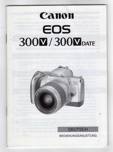 CANON EOS 300 V, 300 V DATE INSTRUKCJA